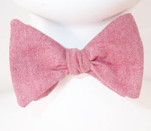 Pink Oxford Bow Tie