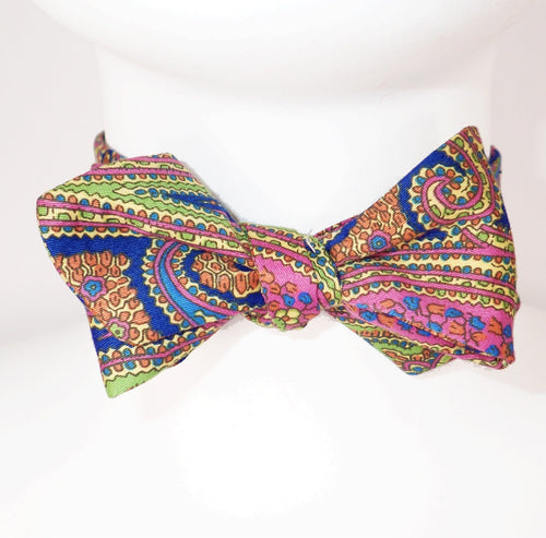 Multi Color Paisley Bow Tie