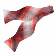 Red Western Plaid Bow Tie