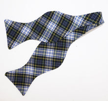 Blue Tartan Bow Tie
