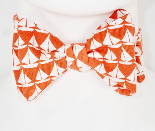 Sail Boat Print Bow Tie