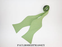 Green Gingham Bow Tie.